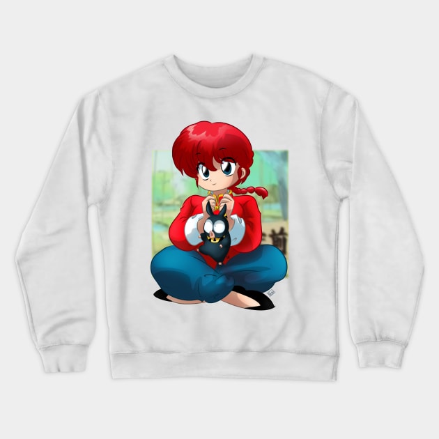 Ranma and P-Chan Crewneck Sweatshirt by La Casa del Otaku